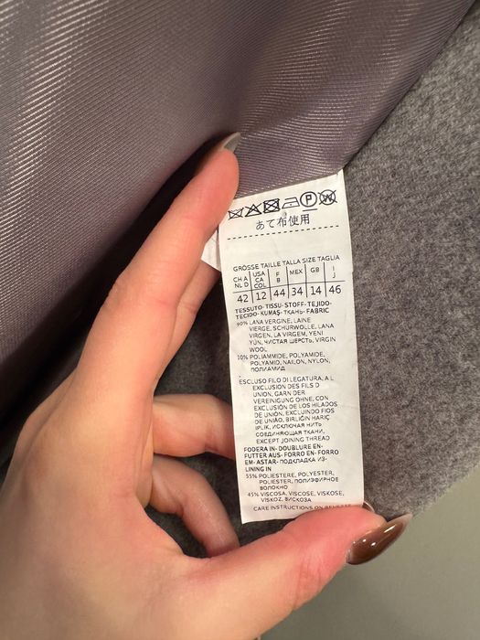 Пальто Weekend Max Mara 42eu вовна двобортне міді