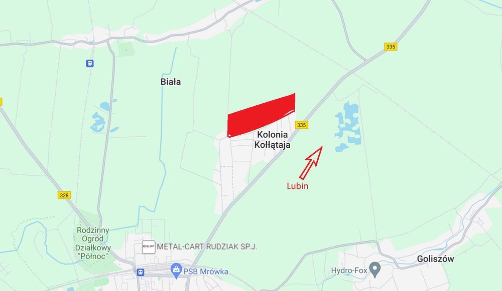Sprzedam działkę budowlaną w Biała-Chojnów