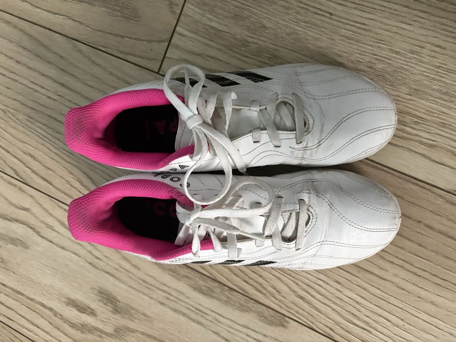 Buty piłkarskie halówki Adidas Copa białe różowe r. 37 1/3 halowe