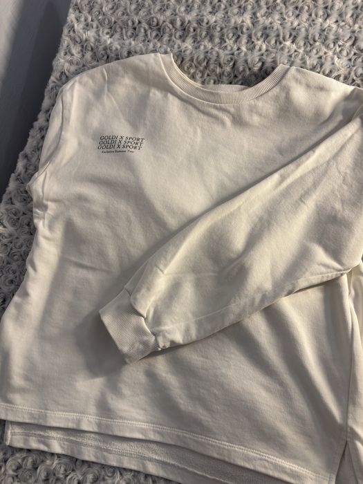 Світшот Goldi, молочний, оверсайз, на зріст 164