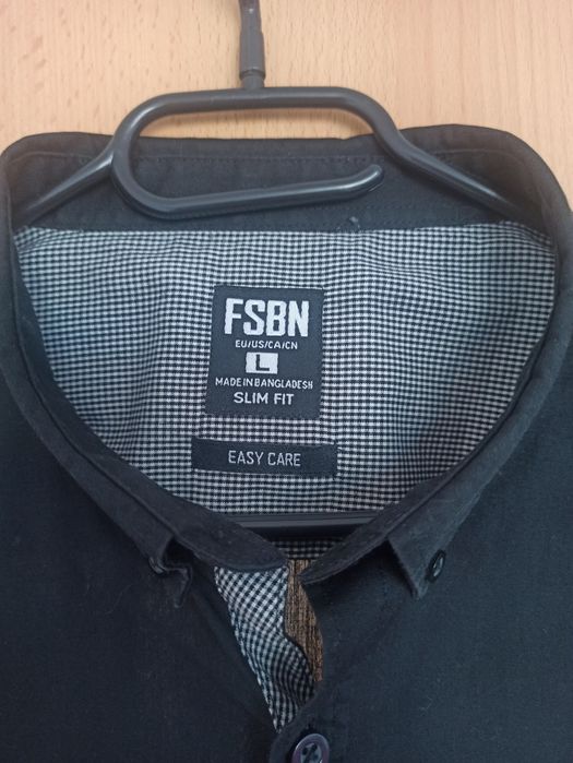 Koszula czarna FSBN roz. L slim fit