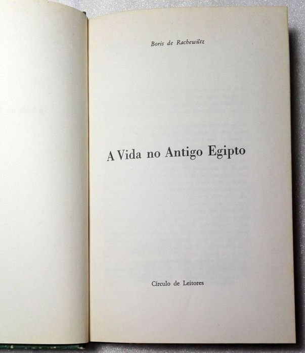 Livro A Vida no Antigo Egipto