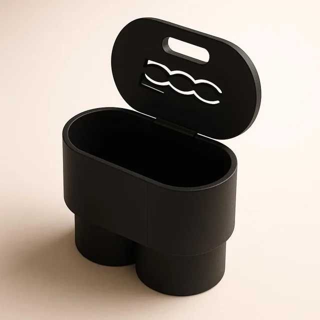 Fiat 500 - suporte para copos / caixote lixo