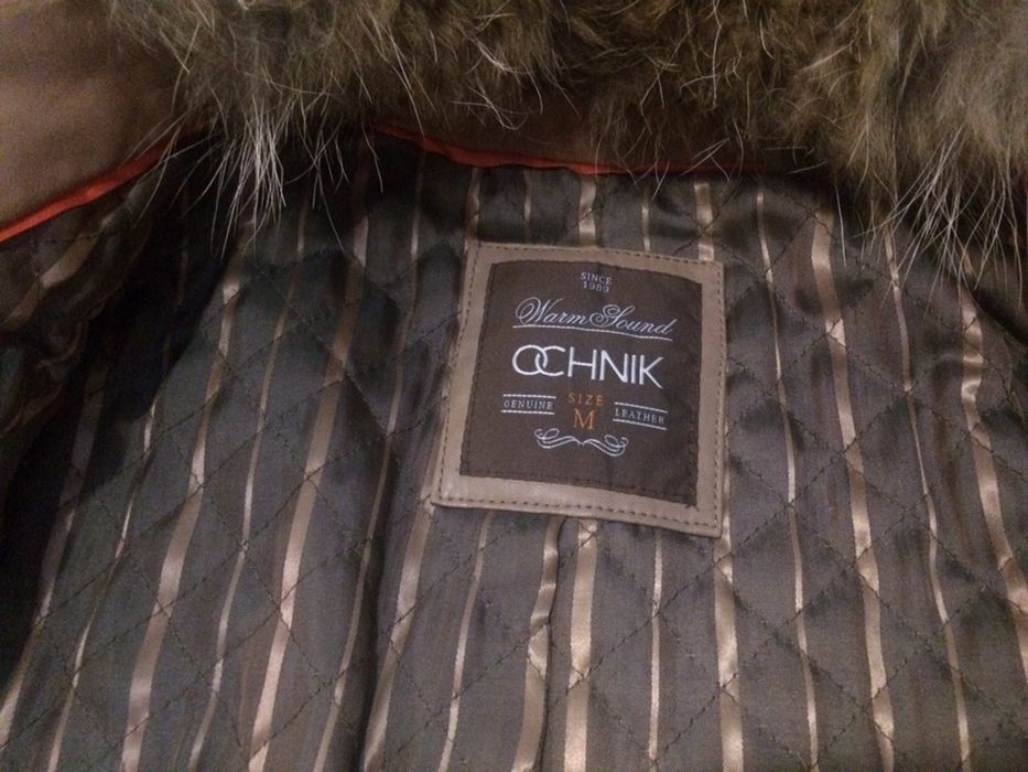 Ramoneska Ochnik. Naturalna skóra licowa cielęca, Jenot rozmiar M