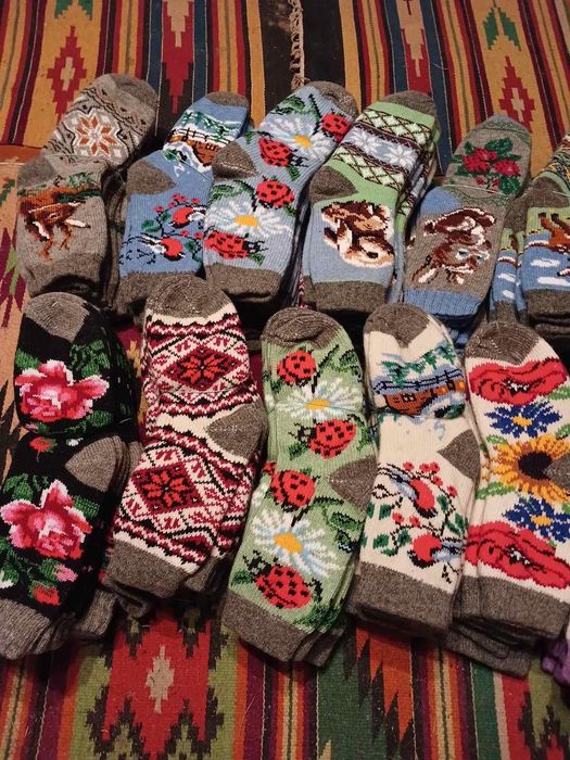 Шерстяні носки  машинної в'язки