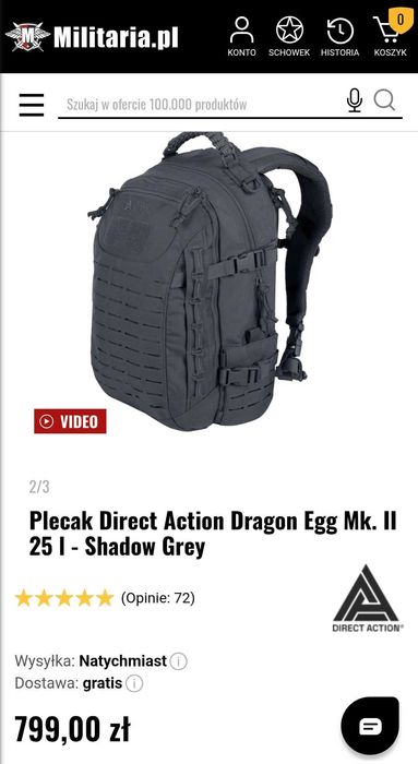 Plecak taktyczny 25 litrów