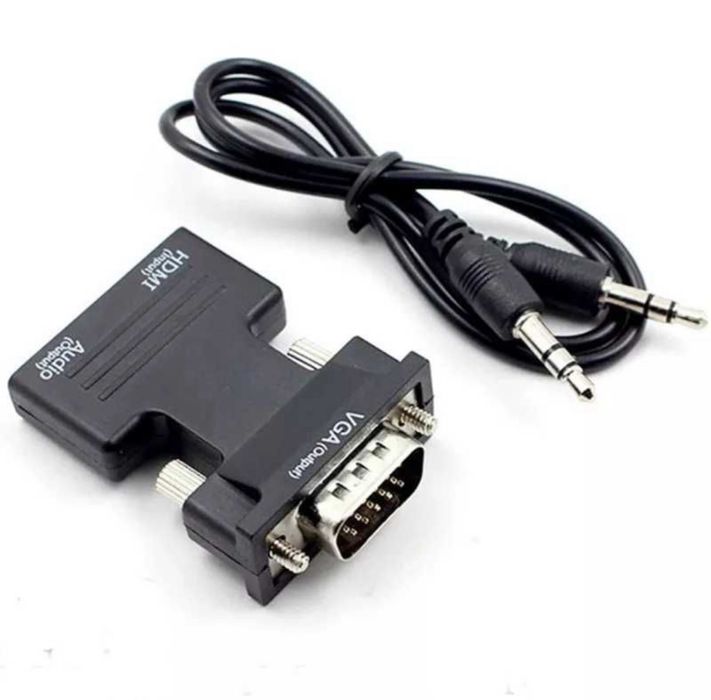 Переходник HDMI на to VGA Converter HD з зі і  шнур Audio Cable 3,5 mm