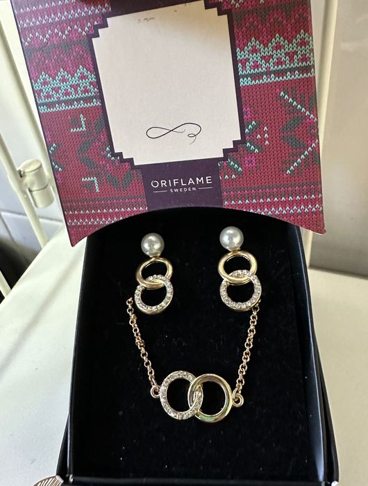 Pulseira + Brincos Oriflame