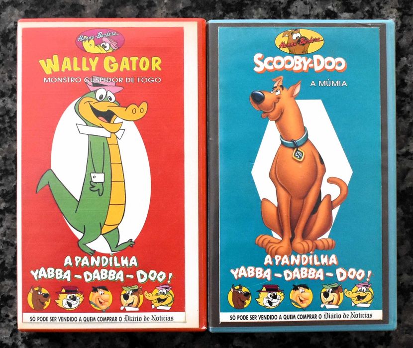 Hanna-barbera: A Pandilha Yabba-Dabba-Doo - Lote de 8 cassetes VHS