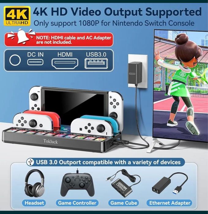 Ładowarka dokująca do nitendo