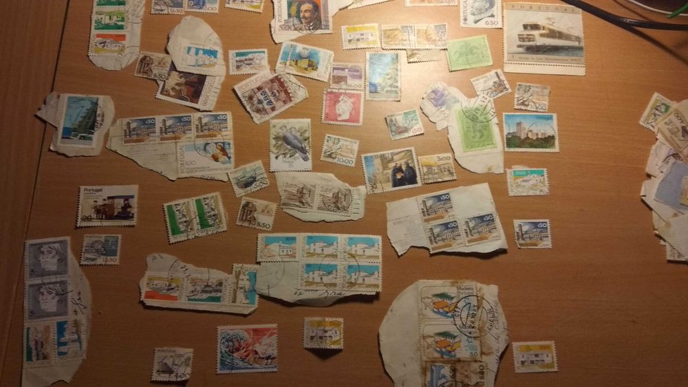 varios selos, todos os das fotos