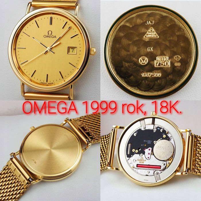 OMEGA 18K 750 vintage cal. 1530 SZAFIR 1999