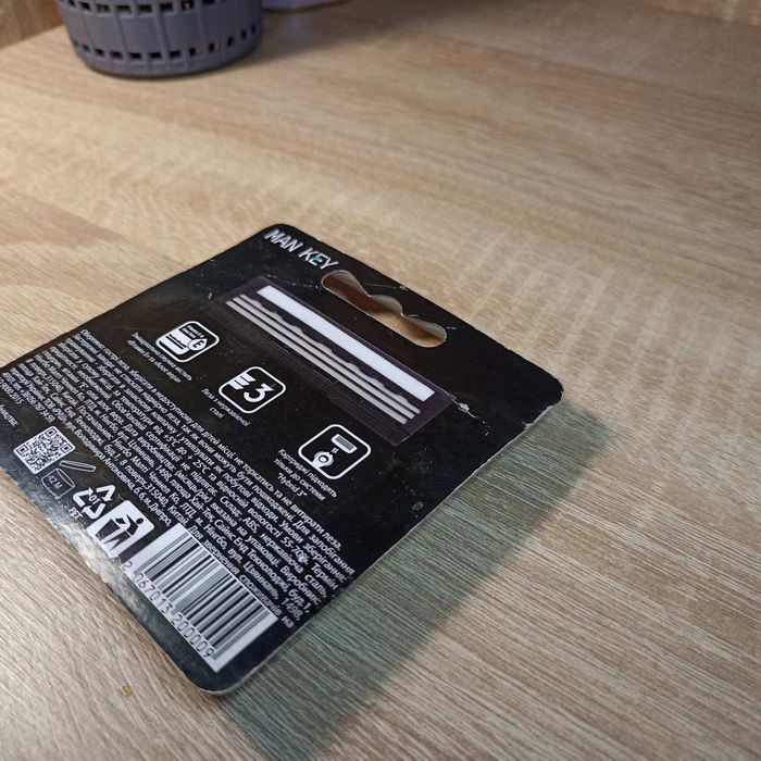 Змінні картриджі для гоління MAN KEY Hybrid 3 чоловічі, 3 леза, 4 шт