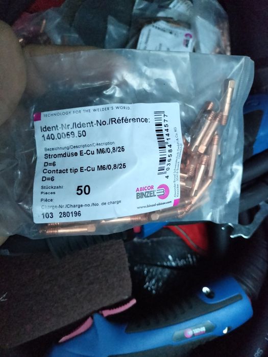 Наконечник для горелок RF15, RF 25 Ø 0,8 мм M6 (140.0059)