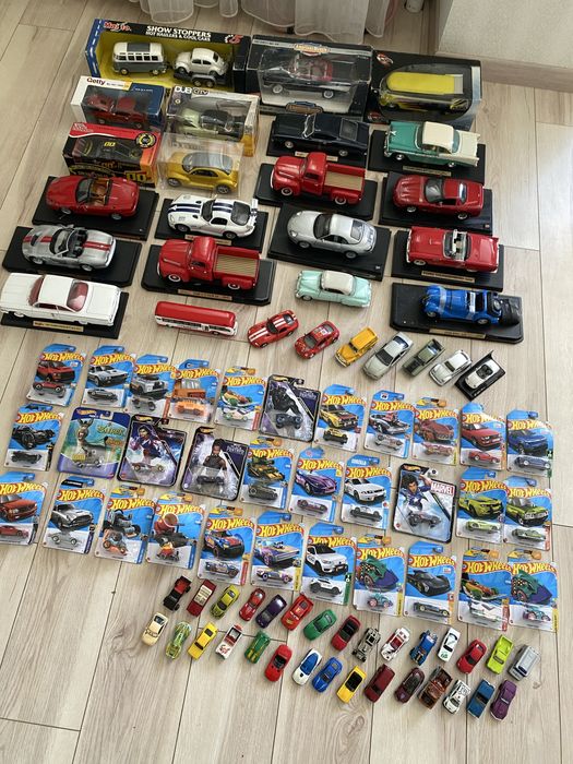 Великий лот машинок Hot Wheels + колекційні моделі 1:18/1:24 (нові та б/у)