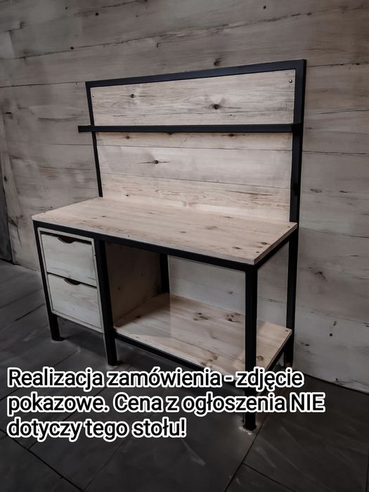 Stół warsztatowy, NA WYMIAR! falbanek, rama stołu, warsztat