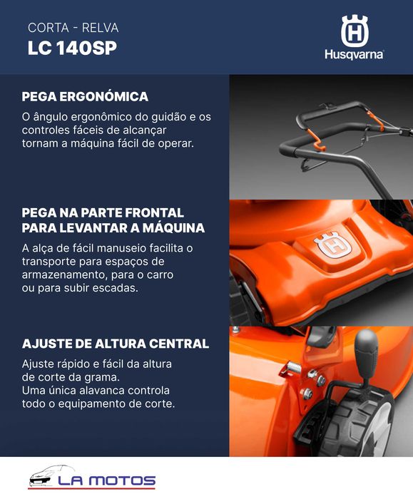 Corta Relvas Automotriz Husqvarna LC 140SP