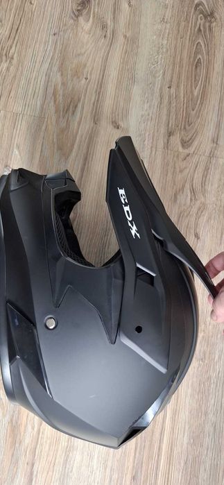 Kask motocyklowy Crossowy L czarny NOWY