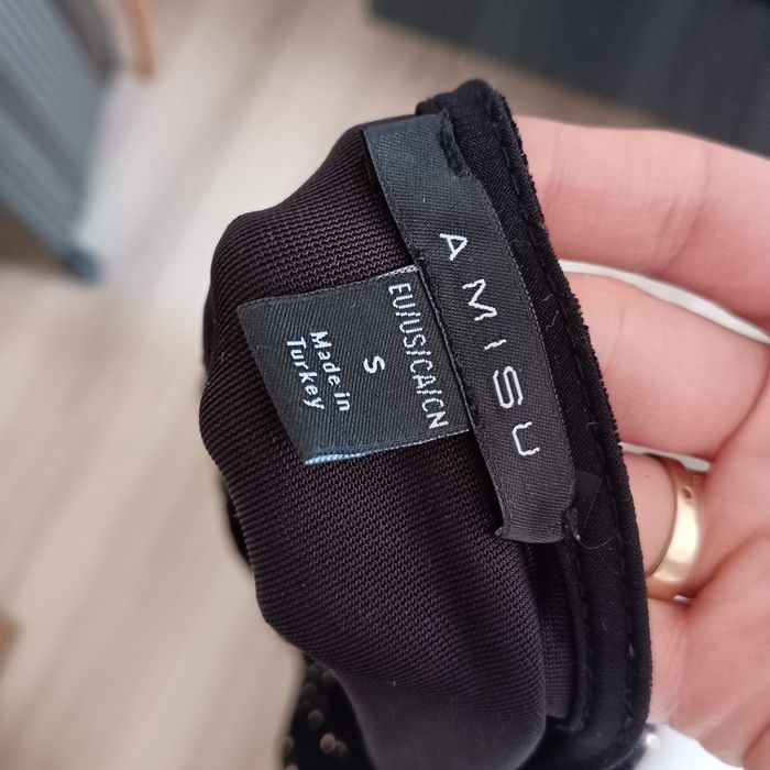 Piękne body czarne Amisu XS 34 w stylu old money