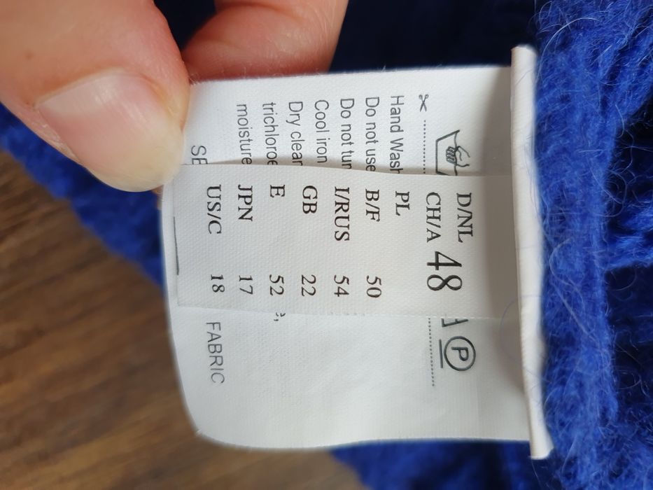 Gerry Weber sweter kobaltowy r.48, wełna alpaka