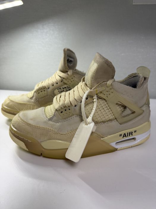 Ретро кросівки Off-White x Air Jordan 4 Retro SP "Sail