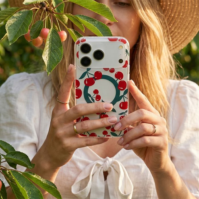 Nakładka Cherry Mag do iPhone 14 Pro 6,1" transparentna