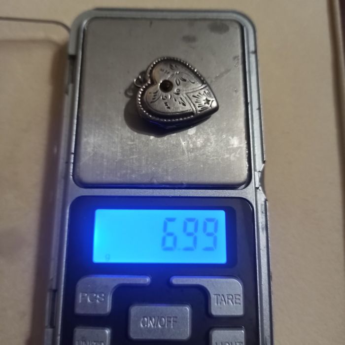 Кулон серебряный сердце