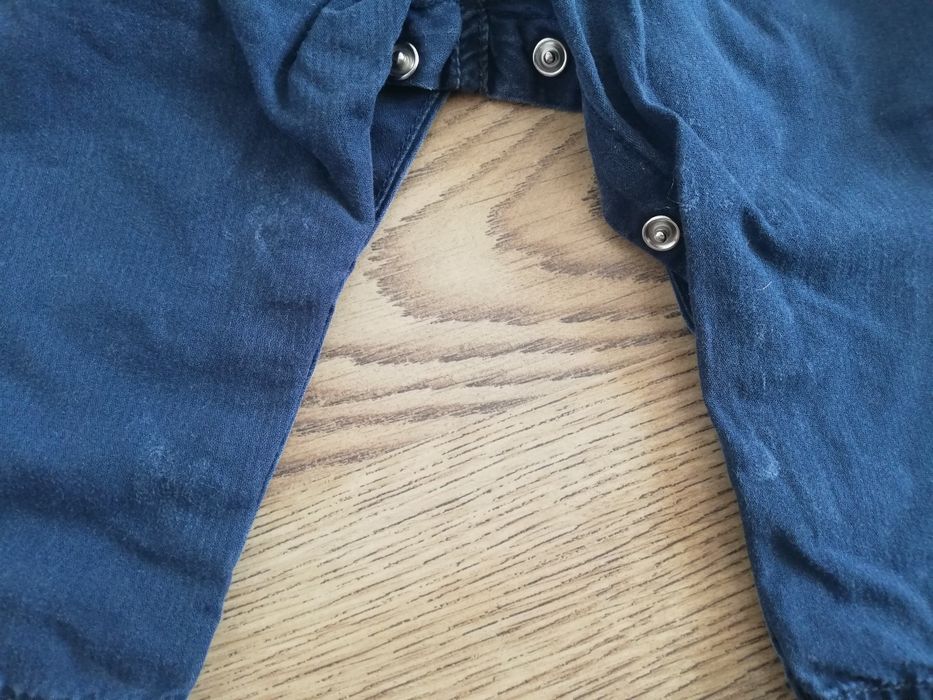 Spodnie niemowlęce chłopięce Zara baby r. 74 6-9msc granatowe chłopca