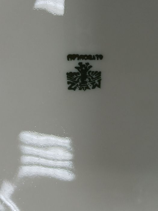 Altrohlau Moritz Zdekauer serwis obiadowy ecru kwiaty