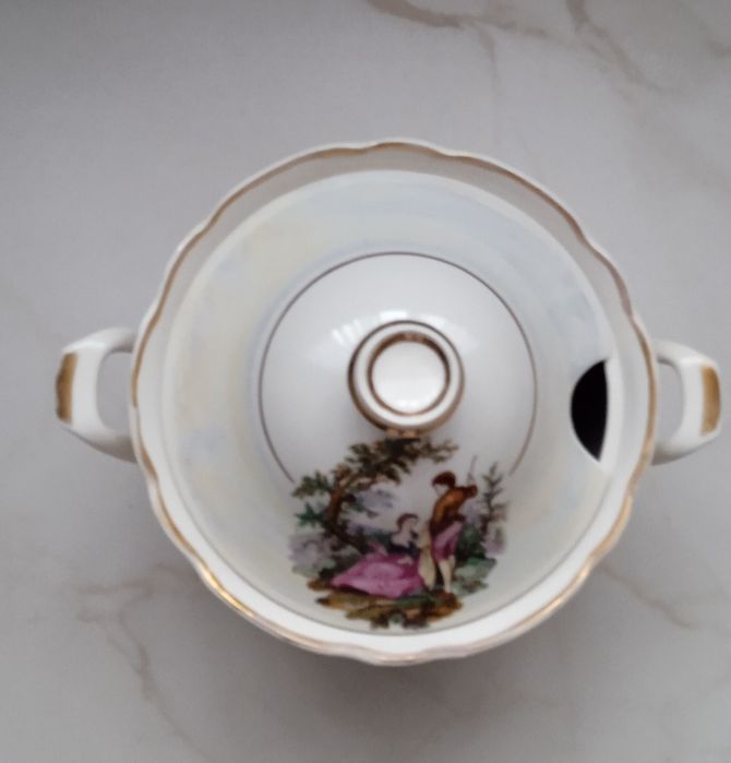 Супниця "Пастух і пастушка", тарілка для фруктів, салатниці.