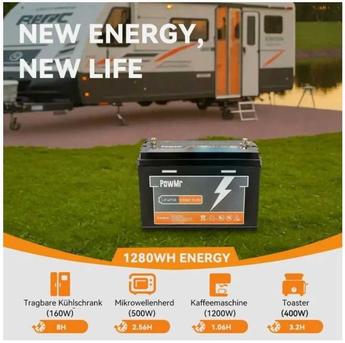 Lifepo4 недорого - 100ah 12v powmr