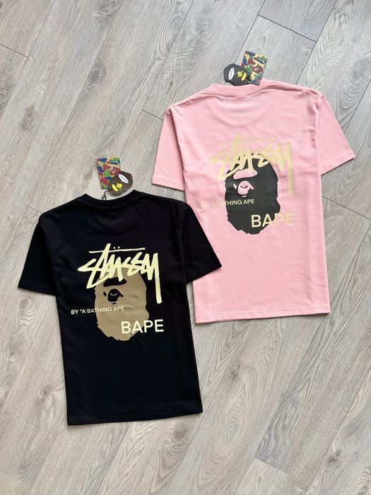 Футболка Bape & Stussy