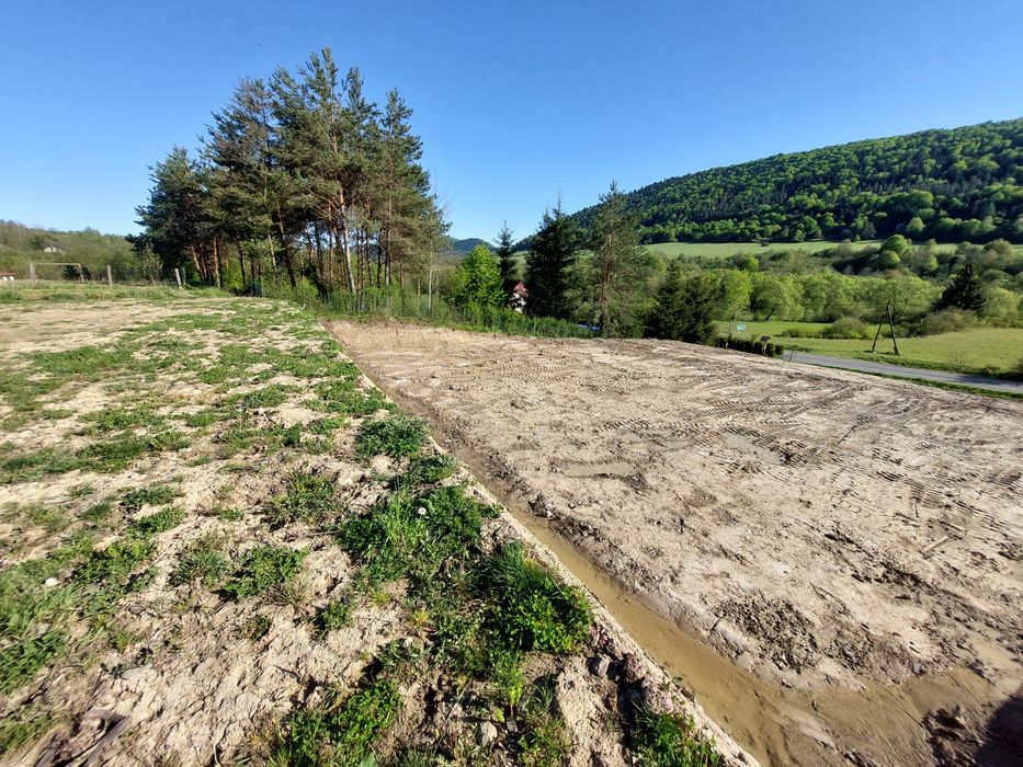 Działka budowlana Beskid Niski przygotowana pod budowę. - Widok 5