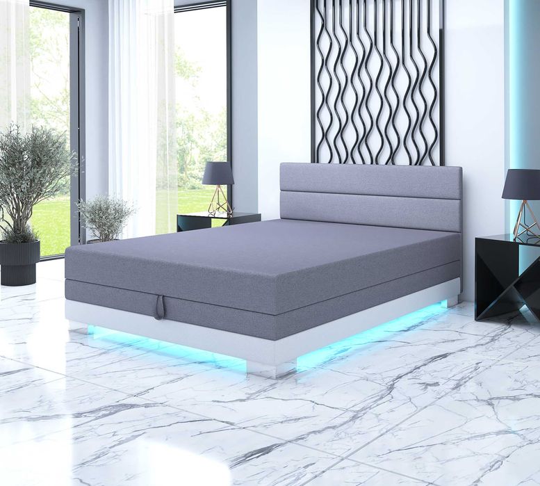 Tapczan z materacem pojedynczy łóżko jednoosobowe młodzieżowe Kanapa