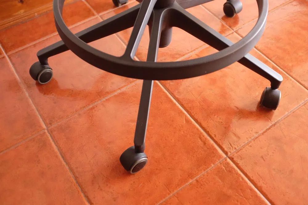 Vitra Pivot cadeira alta, Antonio Citterio, impecável, tecido castanho