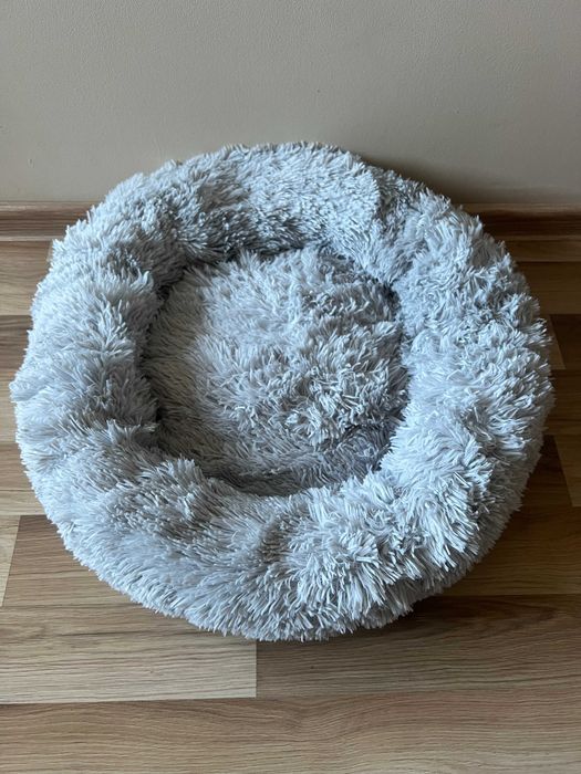 Pluszowe mięciutkie legowisko dla psa, kota 60cm CZERWONE Iv373