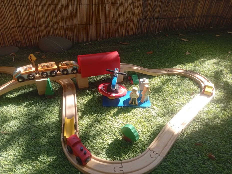 Pista de madeira
