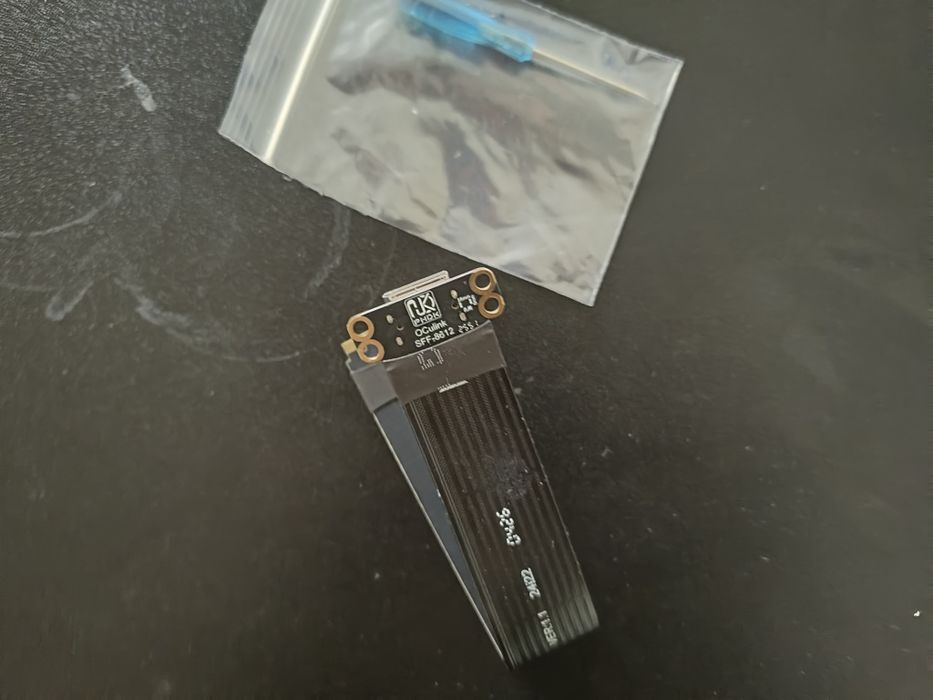 Адаптер M.2 NVMe / NGFF на OCuLink ( SFF-8612 - SFF-8611 ) PCI-E 4.0 Райзер для eGPU