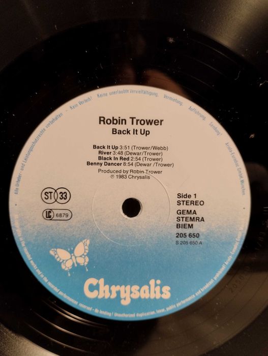 Robin Trower – Back It Up