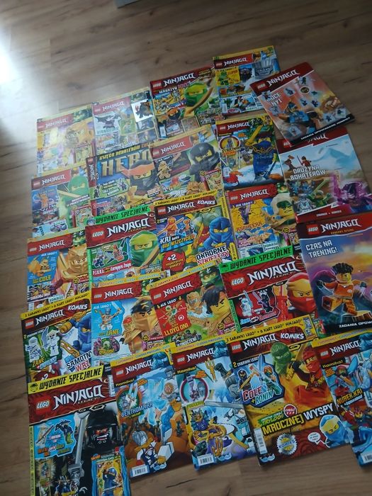 Gazetki czasopisma lego ninjago duży zestaw 70gazetek Częstochowa