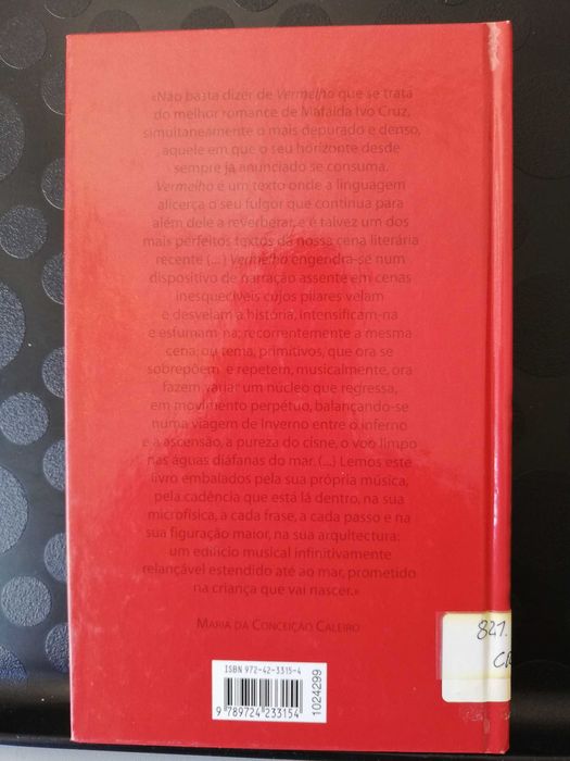 Vermelho - Mafalda Ivo Cruz, Círculo de Leitores, 2004