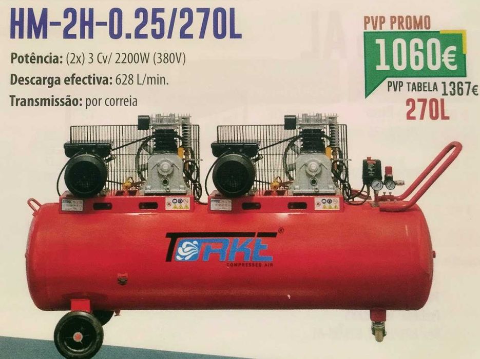 Compressor TORKE 270lts Novo
