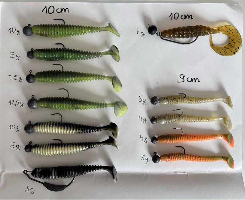 Przynęty spinningowe gumowe