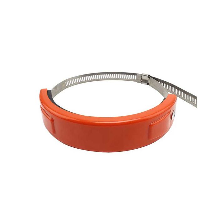 Anel de proteção para escape de moto - Abraçadeira inox 100-160mm