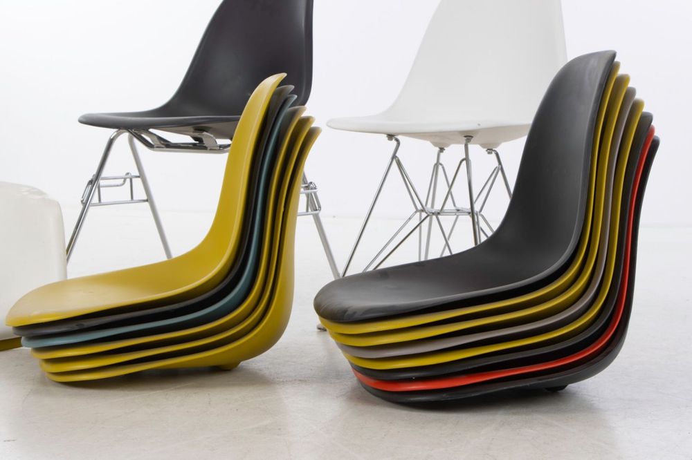 Zestaw Vitra Charles Eames. Model DAR DSR DSS skorupy