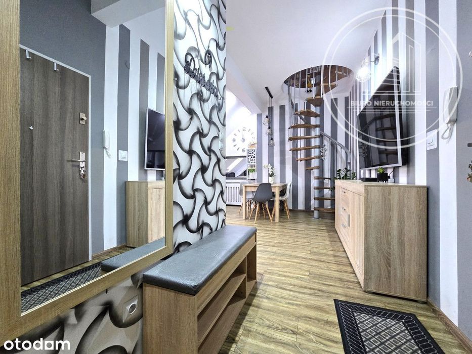 Dwupoziomowe mieszkanie w bloku