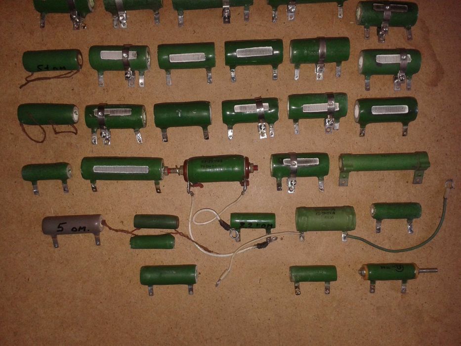 Радидетали - Проволочные резисторы, Переключатели