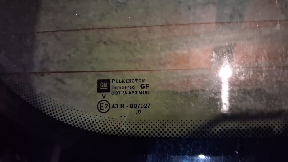 Vidro da Tampa da mala de Opel Zafira A