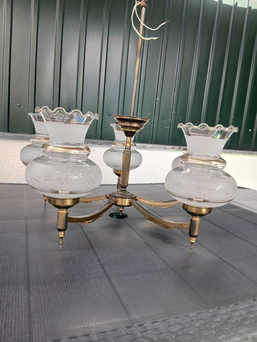 Candeeiro de teto rústico