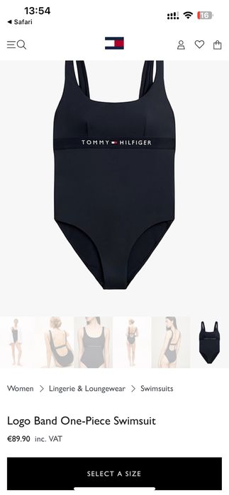 Неймовірний оригінальний суцільний купальник Tommy Hilfiger розмір М